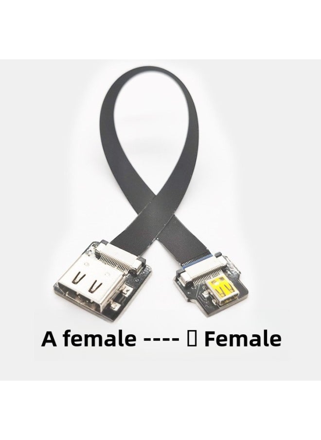Generic - Camera PTZ Raspberry Pi Monitor FPV Micro Mini HDMI Flexible Cable 4K HD Video Cable FPC-Color:Mother A- Mother D-Line Length:20cm - Image 1