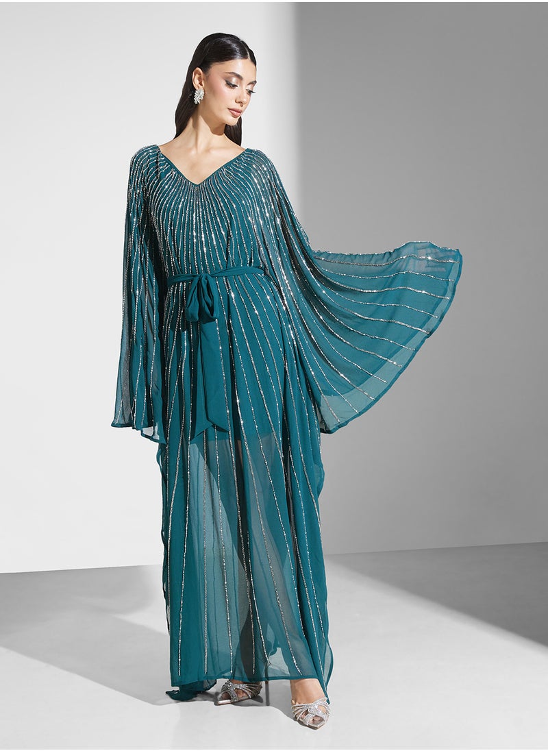 Embellished Cape Sleeves Maxi Dress - pzsku/Z5B90CB075F02C626EFDBZ/45/_/1725622283/0e14f182-8a62-4440-b0f9-5f1ffb61cc89