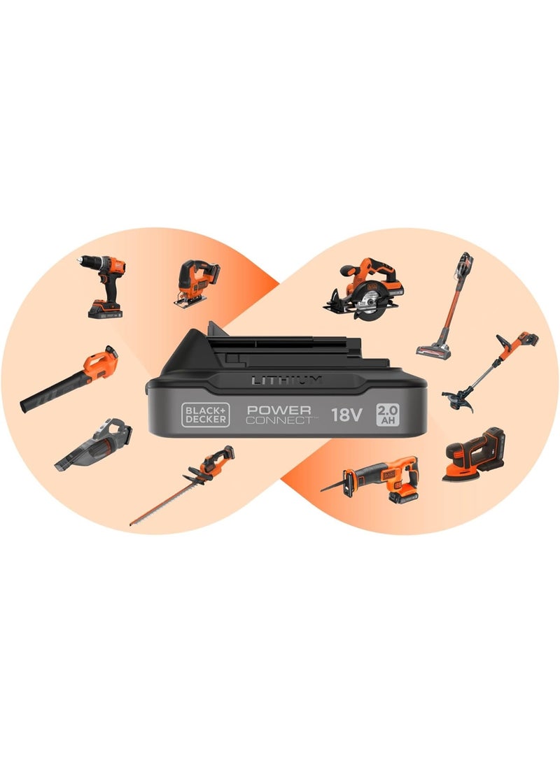 BLACK+DECKER BL2018-XJ 2 Ah Lithium Ion Battery, 18 V - Image 2