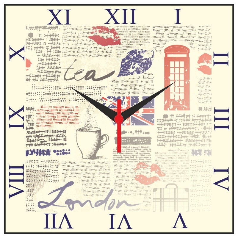 Go Hooked Go hooked Wall Clock| Wall Clock of Wood | Clock Without Glass| Clock for Home Stylish  - Image 1