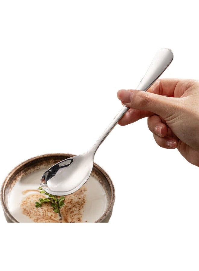 GRASEY 304 Stainless Steel Soup Ladle And Spoon, Extra Large And Thick Round Bottom Dining Spoon, 2-Piece Set Gy7881 - Image 1