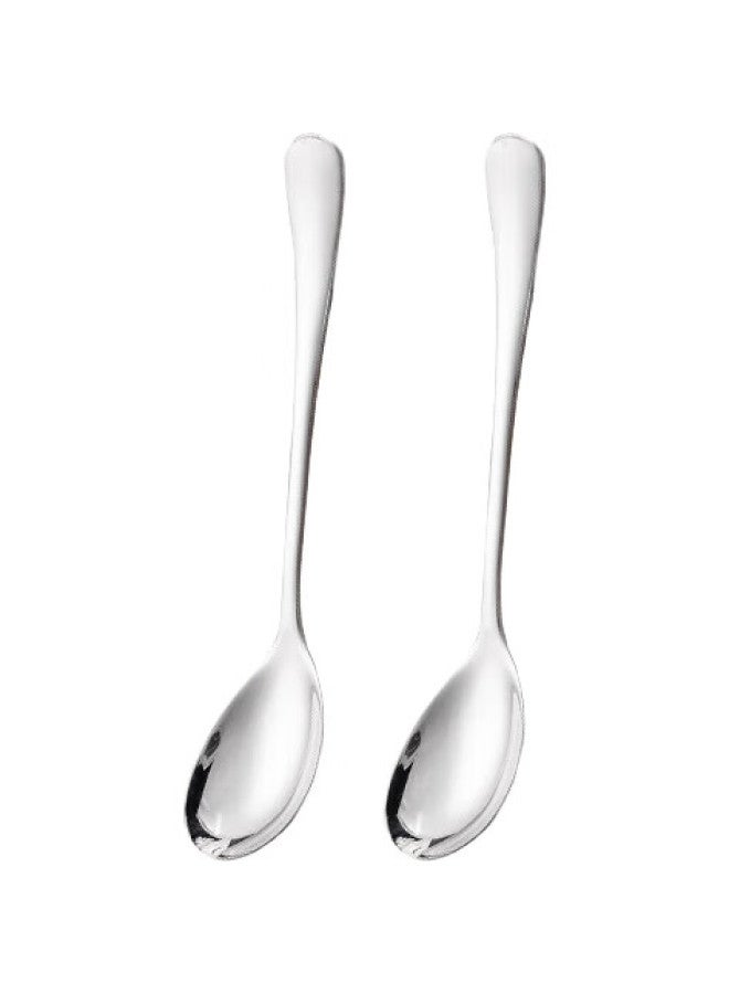 GRASEY 304 Stainless Steel Soup Ladle And Spoon, Extra Large And Thick Round Bottom Dining Spoon, 2-Piece Set Gy7881 - Image 2