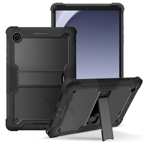 TGK Slim Heavy Duty Shockproof Protection Kickstand Hybrid Case Cover for Samsung Galaxy Tab A9 8.7 inch Black - Image 1