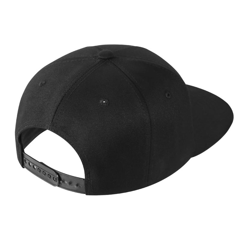 UALON Baseball Cap, Snapback Trucker Hat for Men & Women with American Flag and Adjustable, Breathable Mesh, Flat Bill Hats Black - Image 5