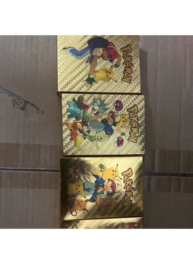 Baokemeng Gold Foil Card 55 Pokemon Colorful PVC Pokemon Toy Card Wholesale-Color:English 3d10 Sheets (900 Packs Per Box) Whole Box Shot  - Image 4