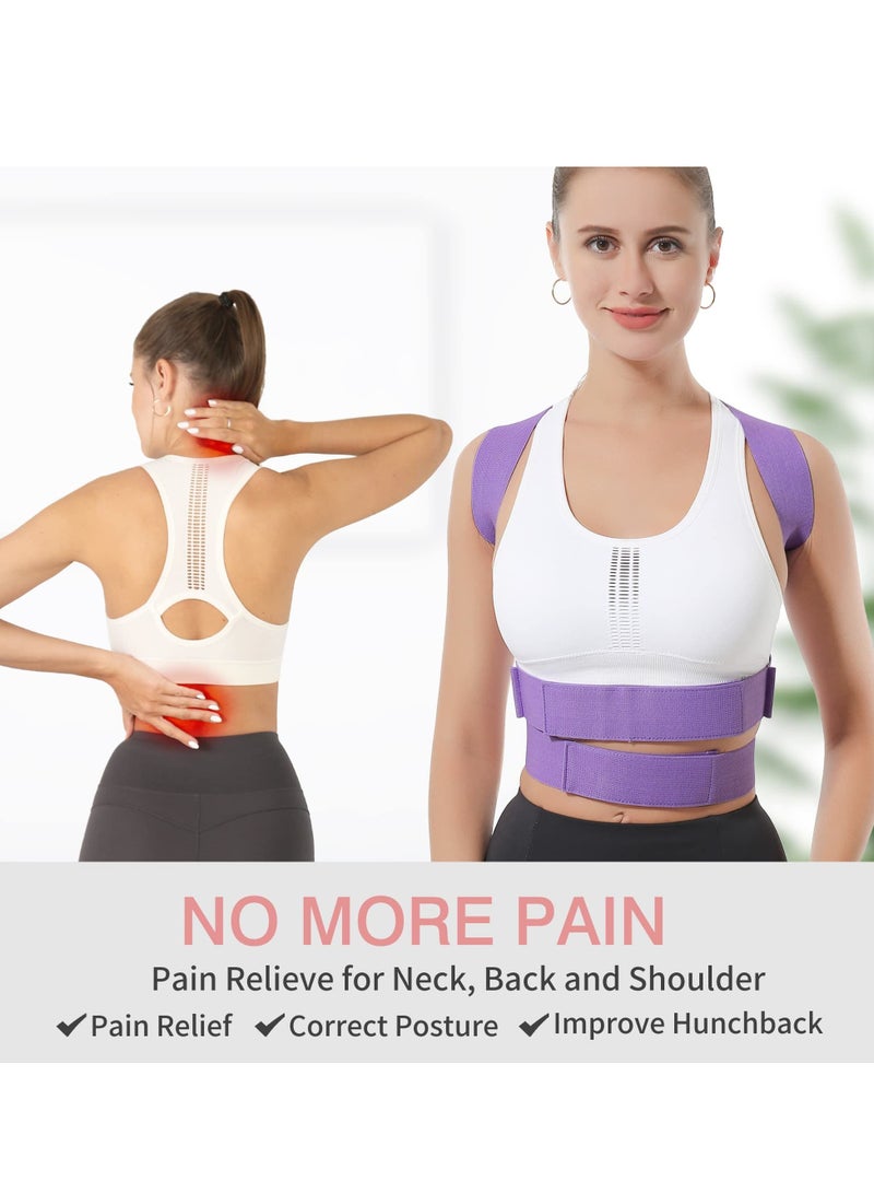 Excefore Posture Corrector for Women and Men, Adjustable Breathable Back Straightener, Back Brace for Clavicle Support, Relax Neck, Shoulder, and Upper Back (M, 31"-35") - Image 3