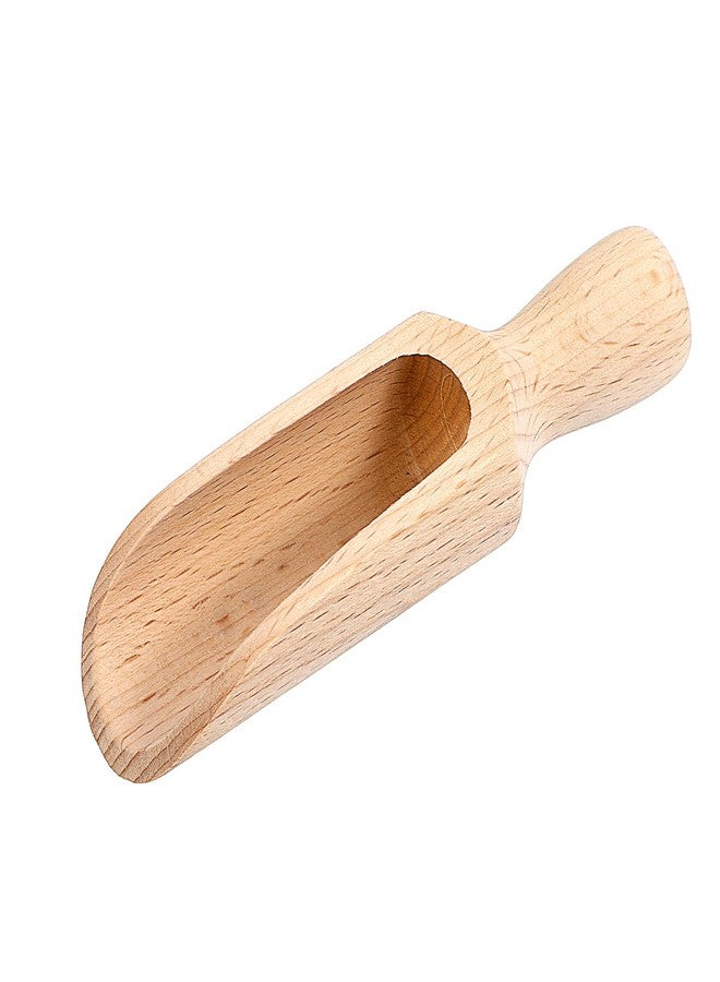 Eldraqth 1 Pcs Bath Salt Scoop, Wooden Spoons 5.5 In Ground Coffee Scoop Wooden Bean Salt Spoons for Flour, Bath Salts, Sugar, Cereal, Coffee and More - Image 1