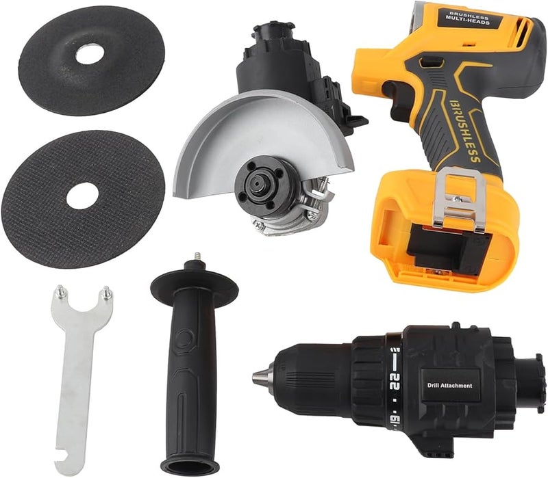 20V Cordless Power Tool Combo Kit Electric Drill and Angle Grinder for Drilling Cutting Sanding Polishing - Image 3