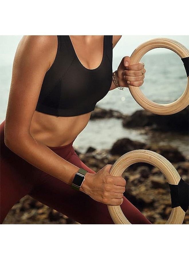 Ocean - Soft Nylon Elastic Braided Strap For Apple Watch SE Series 8/7/6/5/4/3/2/1 (Army Green, 38mm/40mm/41mm) - Image 1