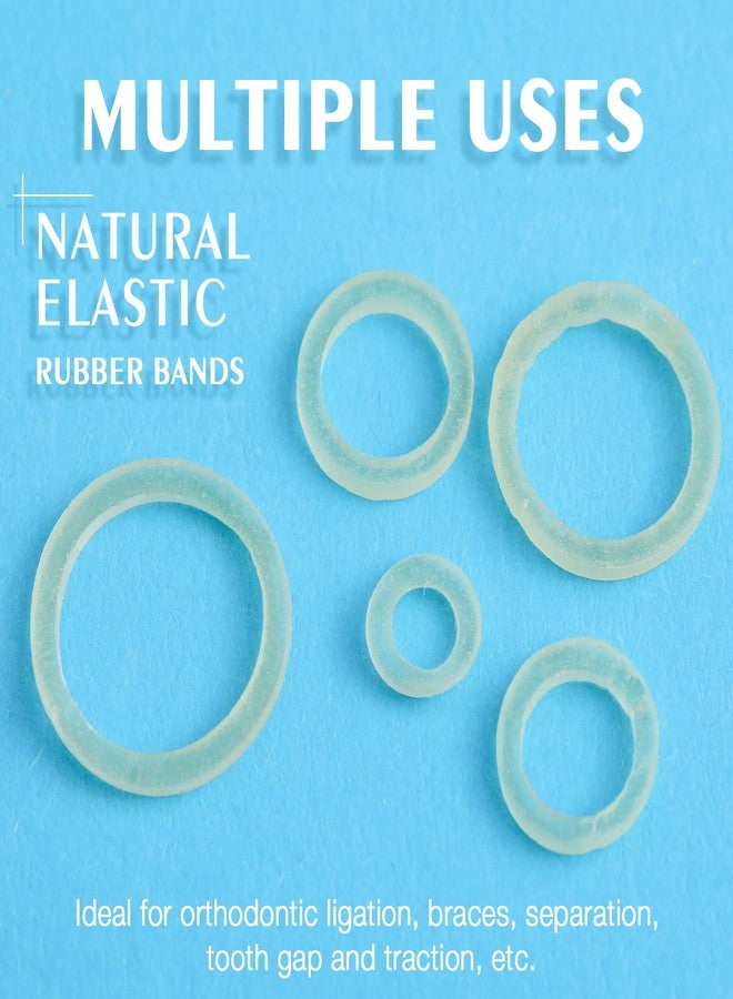 ANNWAH AnhuaDental 500 pcs Orthodontic Elastics Bands for Braces,3.5 Ounces Heavy Dental Rubber Traction Bands(100 Pieces/Pack) - Image 5