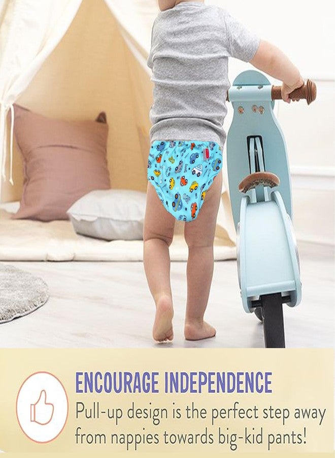 VParents Padded Underwear for Babies and Toddlers with 3 Layers of Cotton Padding Potty Training Pull Up & Diaper-Free Time Pack of 6(2-3 years) Lion car Heart galaxy watermelon Fruitie - Image 2