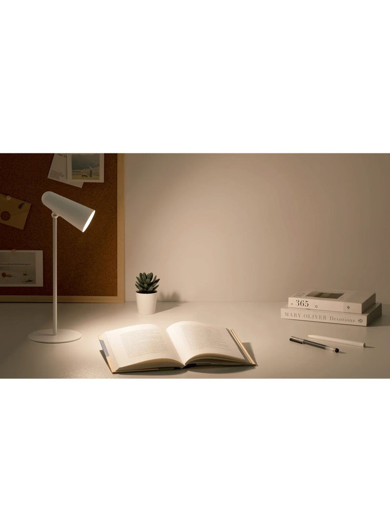 شاومي مصباح MI المرن القابل لإعادة الشحن GL، مصباح مكتبي بمشبك مصباح شعلة متعدد الوظائف USB قابل لإعادة الشحن مرفق مغناطيسي مرئي خالٍ من الوميض ودوران متعدد الاتجاهات - أبيض - Image 5