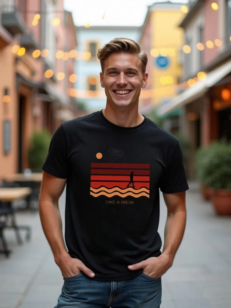 NOBERO  Men's Graphic Printed Cotton T-Shirt Pack of 3 for Men | Best Price UAE