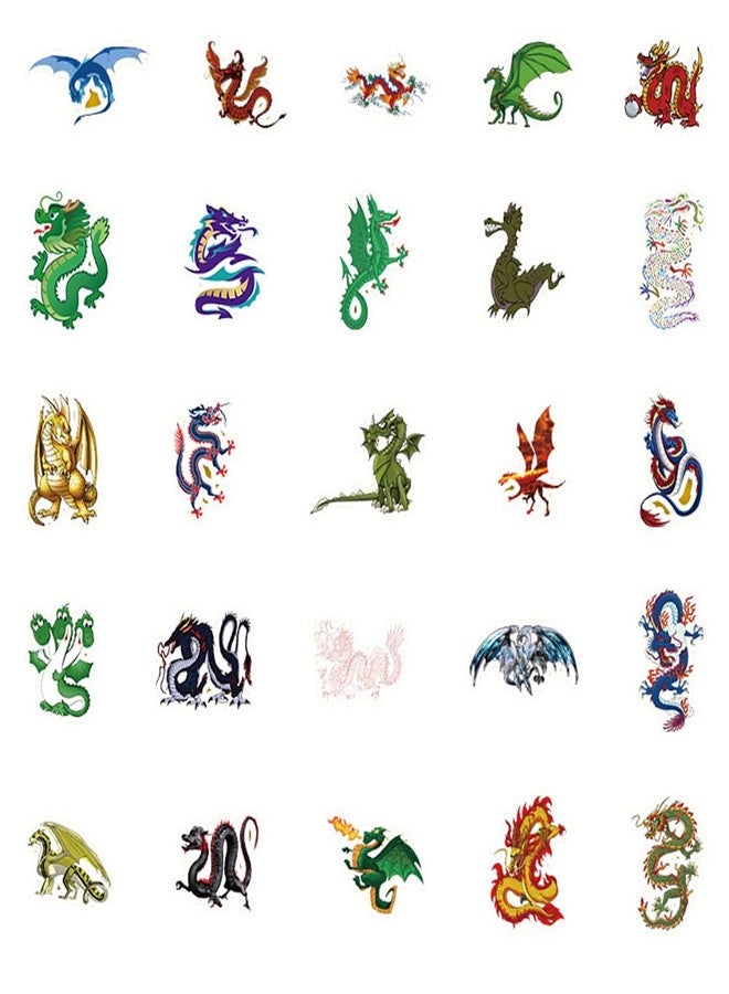 Ratgoo Dragon Stickers for Girls Teens Boys|50Pcs|Trendy Vinyl Waterproof Stickers for Waterbottle Laptop Computer Luggage Notebook Phone Tablet Flasks Bike Scrapbook,Cartoon Decals Pack(Dragon-50Pcs) - Image 2