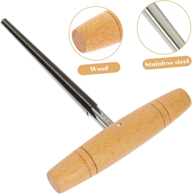 Toyvian 5pcs Violin Peg Hole Reamer Wood Handle Luthier Tool for Precise Violin Maintenance Compact and Lightweight Accessory for Emergency Repairs - Image 4