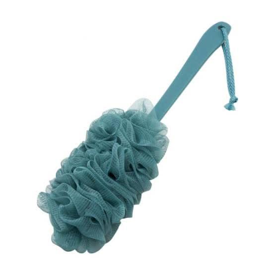CELLEBII® Loofah For Women Bath Sponge Loofah for Men and Women Loofah For Bathing Sponge For Bathing Scrub Brush with Handle, Soft Nylon Mesh Back Cleaner Washer - Image 1