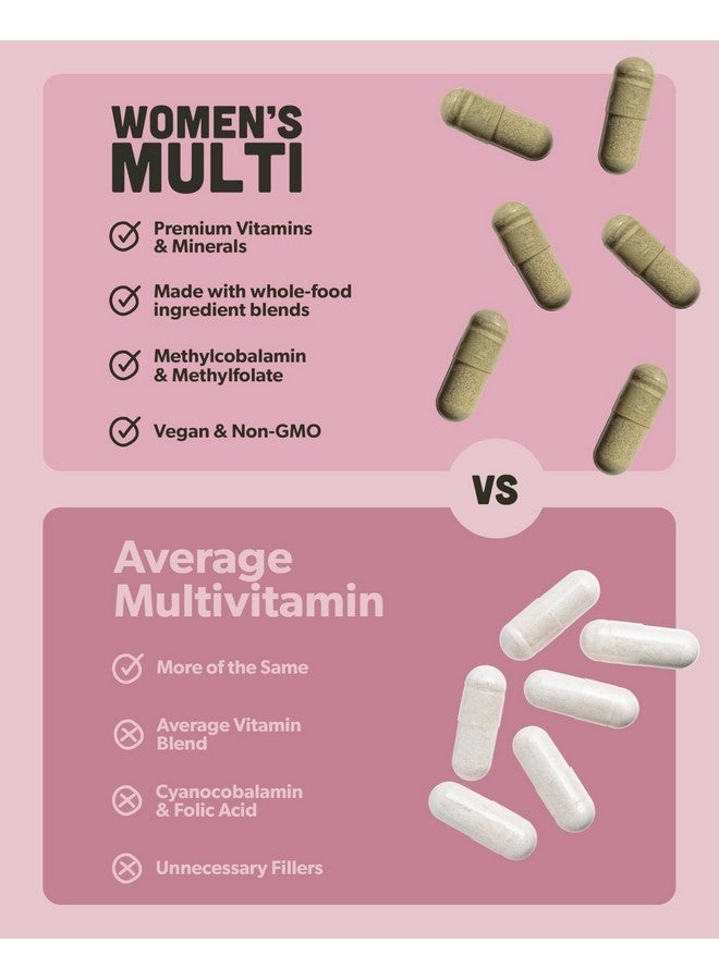 sapling Multivitamin for Women - Daily Women’s Multivitamin - Methylated B Complex with Whole Food Ingredients, Vitamin B12, Folate, A, C, D3, E, K2, Organic Fruits & Vegetables - Vegan, Non-GMO - 60 Caps  - Image 4
