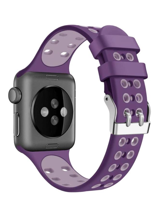 NIBEMINENT Replacement Band For Apple Watch Series 1/2/3/4 42mm Purple - Image 2