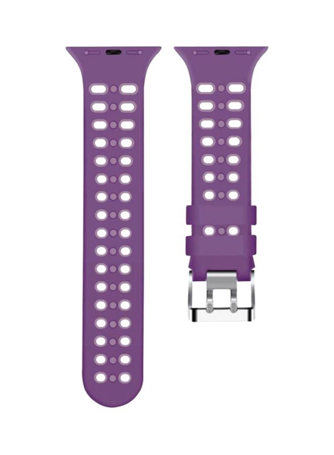 NIBEMINENT Replacement Band For Apple Watch Series 1/2/3/4 42mm Purple - Image 1