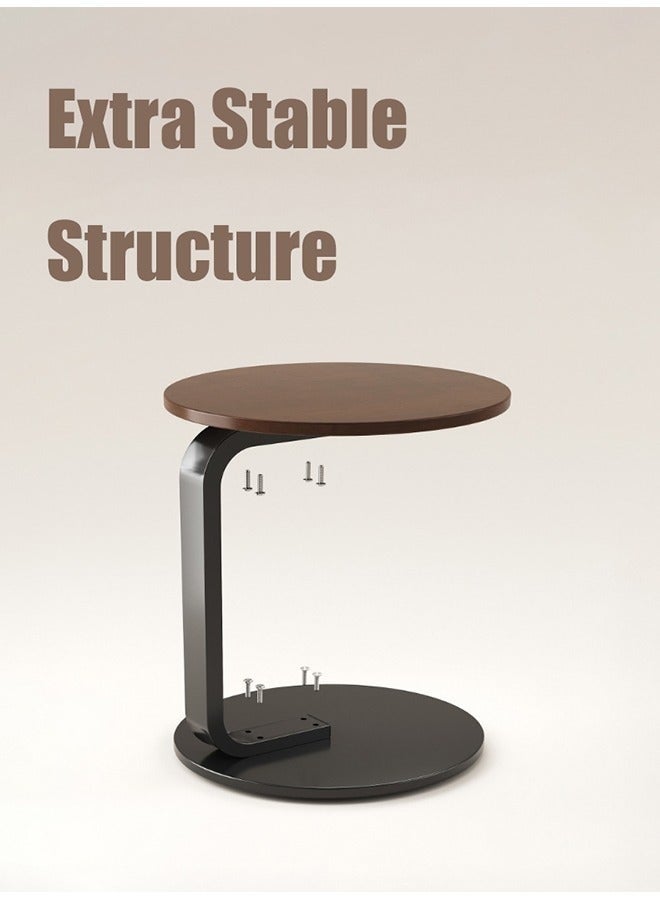 WALALLA Nordic Style Round Coffee Table – Sturdy Sofa Side Table or End Table for Living Room, 40x40x60cm - Image 4