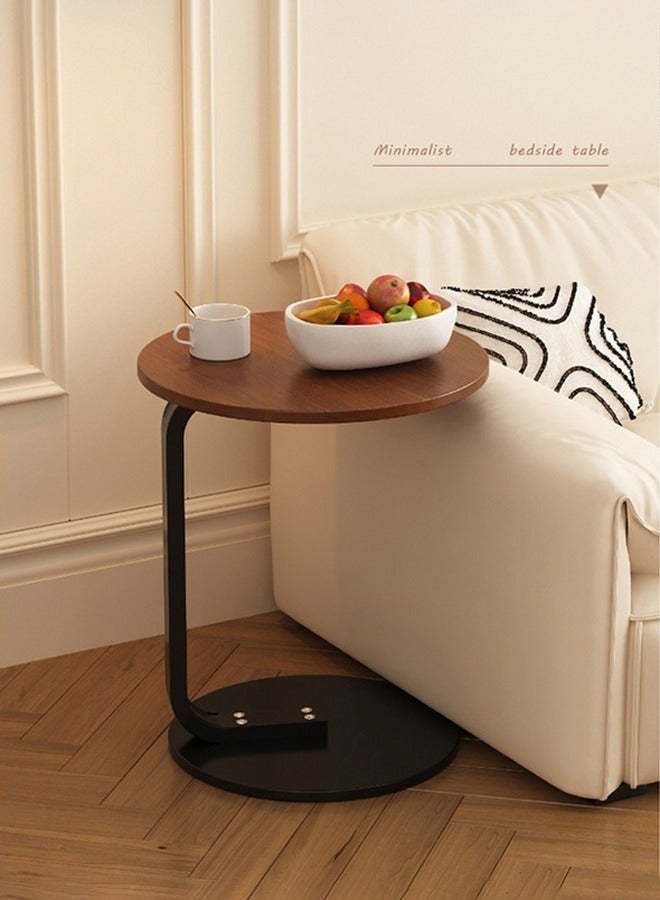 WALALLA Nordic Style Round Coffee Table – Sturdy Sofa Side Table or End Table for Living Room, 40x40x60cm - Image 2