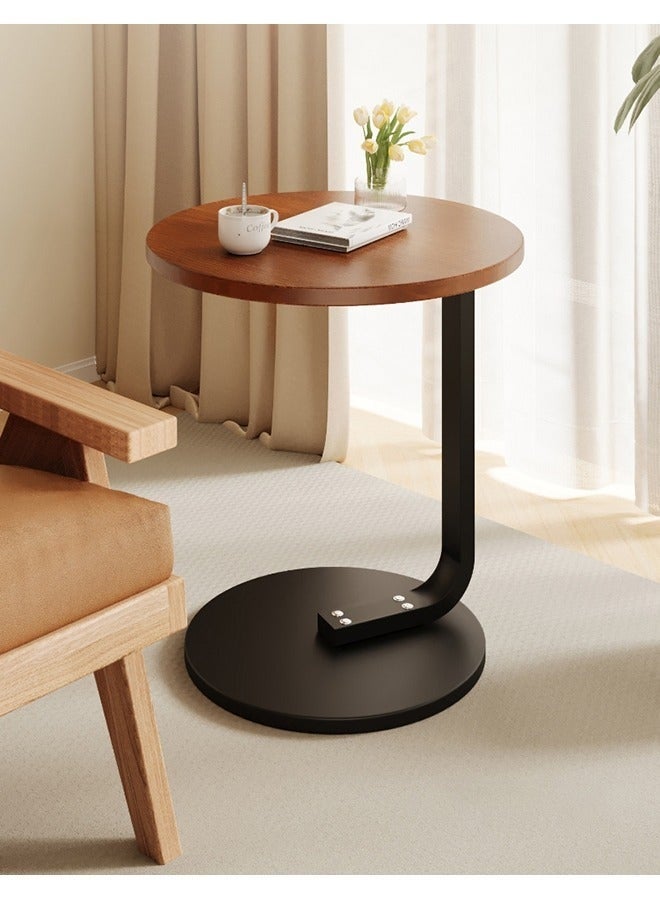 WALALLA Nordic Style Round Coffee Table – Sturdy Sofa Side Table or End Table for Living Room, 40x40x60cm - Image 1