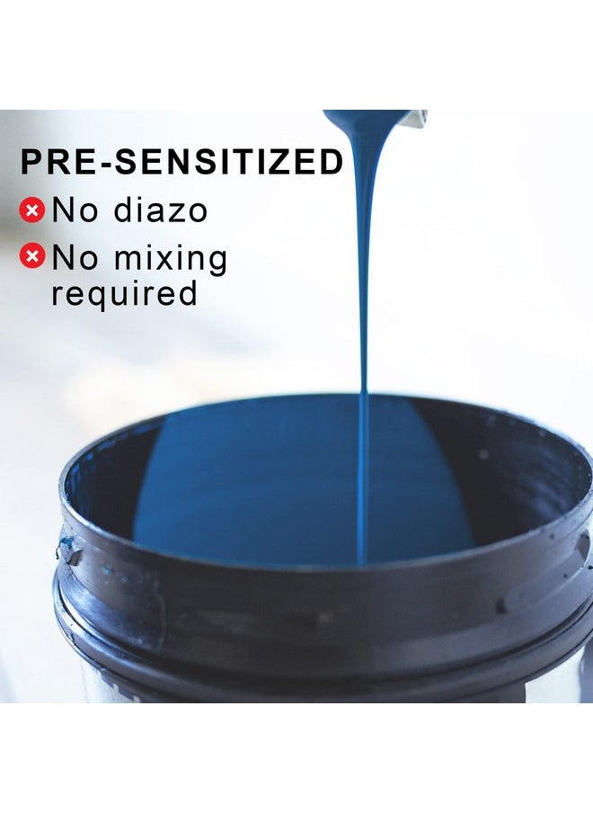 سكرين برينت دايركت مستحلب طباعة الشاشة Ecotextexblue (نصف لتر 16 أونصة) مستحلب صور حساس مسبقًا للشاشات الحريرية والنسيج لطباعة الشاشة وأحبار البلاستيسول ومستلزمات طباعة الشاشة من البوليمر الضوئي النقي  - Image 4