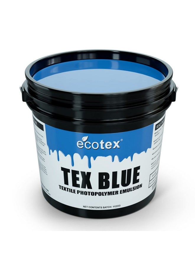 سكرين برينت دايركت مستحلب طباعة الشاشة Ecotextexblue (نصف لتر 16 أونصة) مستحلب صور حساس مسبقًا للشاشات الحريرية والنسيج لطباعة الشاشة وأحبار البلاستيسول ومستلزمات طباعة الشاشة من البوليمر الضوئي النقي  - Image 1