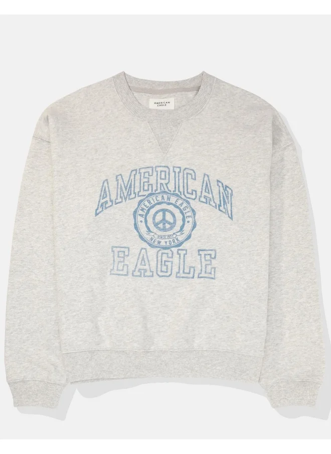 American Eagle AE Graphic Crew Neck Sweatshirt