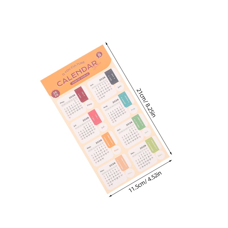 Calendar Month Tabs Schedule Planner Adhesive Index Divider Stickers Multi Color Paper for Organization 2sheet - Image 2