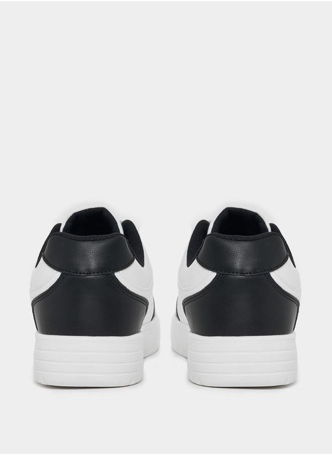 Styli Graphic Patch Work Lace Up Platform Sole Sneakers  - Image 3
