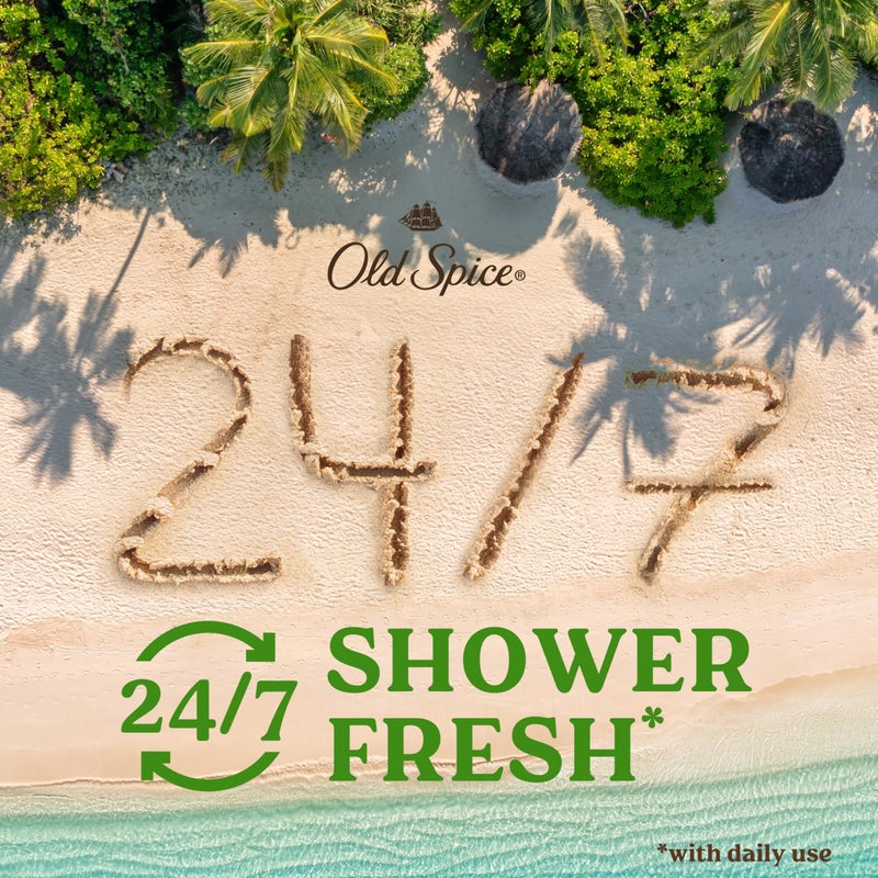 Old Spice Cleansing Body Wash for Men, 24/7 Shower Fresh with Lasting Scent, Cleanse & Refresh, Gentle on Skin, Vitamin B3, Fiji with Palm Tree + Coconut Scent, 18 oz (Pack of 4) - Image 4