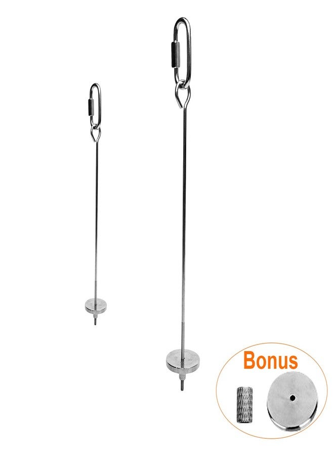 Bac-kitchen Bird Food Holder, Small Animal Fruit Vegetable Holder Stainless Steel Vegetable Skewer Foraging Hanging Food Feed Treating Tool for Parrots Cockatoo Cockatiel (2 Pcs) - Image 4
