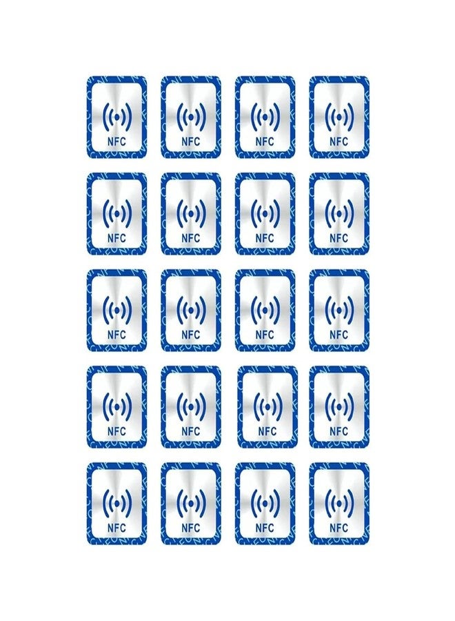 YANZEO NFC NTAG213 RFID Tag NFC 213 Metal Resistant Sticker,144 Bytes Memory Fully Programmable for NFC-Enabled Devices (20Pcs) - Image 1