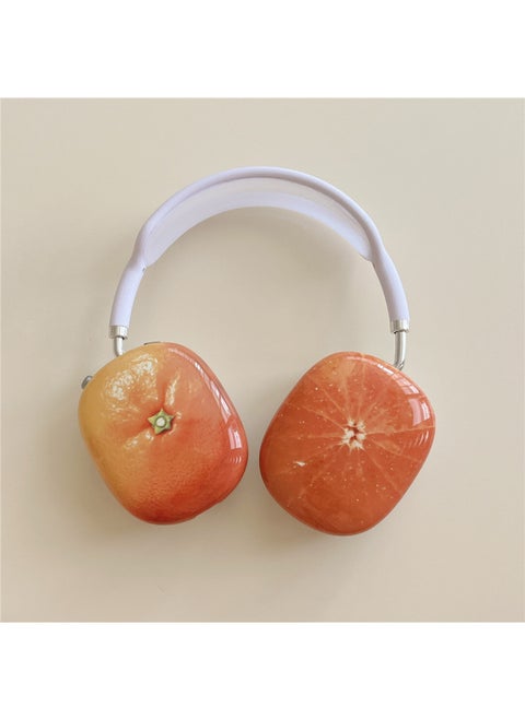 Cherry Full Cover Anti-Fall Cartoon For Apple Airpods Max Silicone Case Durable Protective Earphone Cover For Apple Airpods Max-Color:Oranges (minimum Order Of 5)-Applicable Model:airpods MAX
