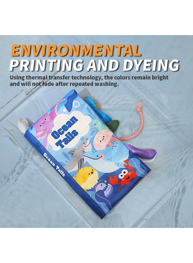 Animal World Cloth Book, Early Childhood Educational Fabric Book with 3D Tail, Ideal as an Early Visual Stimulation Tool - Image 5