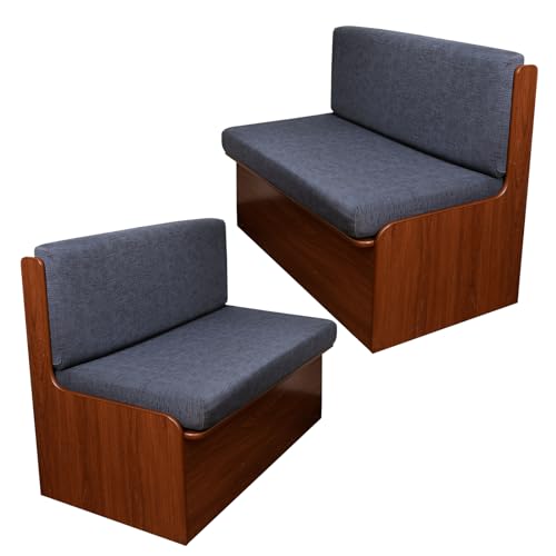 CRFATOP 2 Sets RV Dinette Cushion Covers Printed Camper Cushion Slipcover Stretch 2 Seat Sofa Chair Cover Furniture Protector for RV Camper Car Bench 2 Backrest Covers 2 Bench Covers03 - Image 1