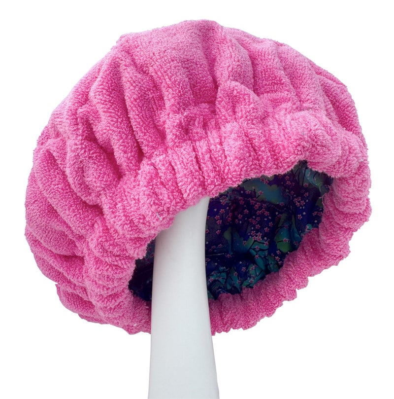 AKISS Flaxseed Deep Conditioning Heat Cap Portable Microwave Hot Bonnet Therapy Hair care Cap For Women (Pea Green/Rose, Large) - Image 5