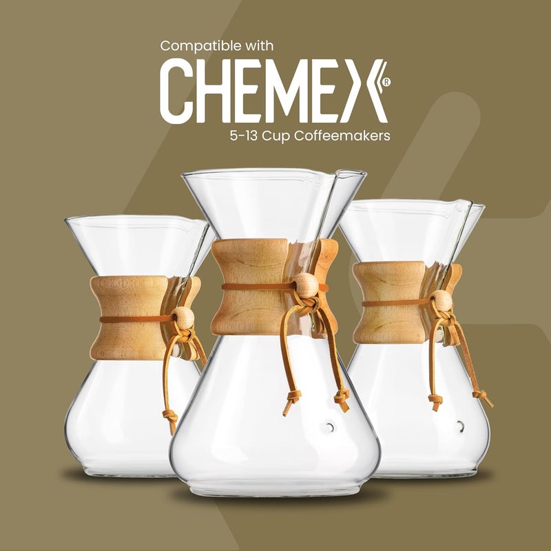 Chemex 6 Cup Paper Coffee Filters 100-Pieces - Image 3