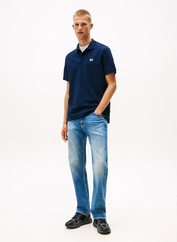 TOMMY JEANS Tommy Badge Pique Polo Shirt - Image 4