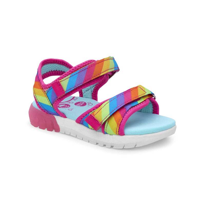 Stride Rite 360 Girls Sevita Light Up Sandal Rainbow 10 Toddler