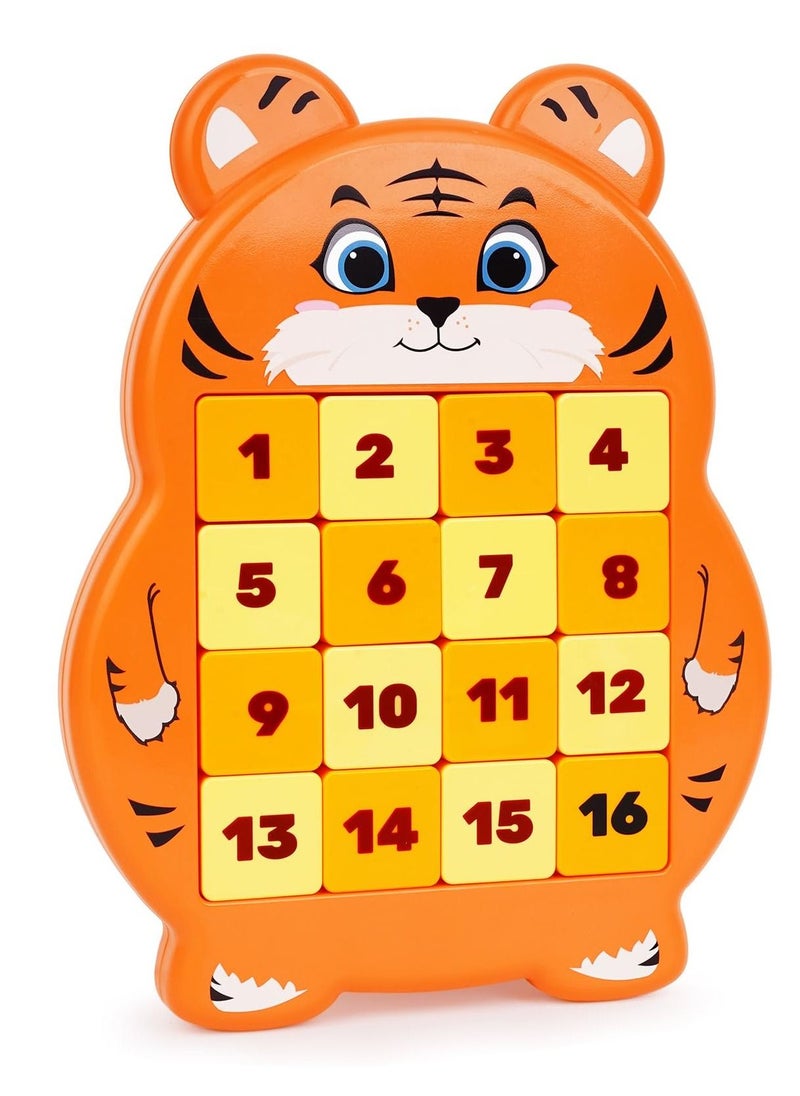 Excefore - Slide Puzzle Games, Challenging Math Puzzle Toys for Kids, Teens, and Adults, Handheld Brain Teaser Tangram Jigsaw IQ Game, Travel-Friendly Fidget Toy for STEM Learning - Image 1