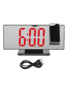 DubaiGallery LED Digital Smart Alarm Clock Watch Table Electronic Desk Clocks USB Wake Up Clock With Time Projector  - Image 2