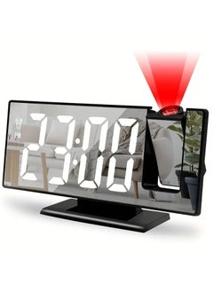 DubaiGallery LED Digital Smart Alarm Clock Watch Table Electronic Desk Clocks USB Wake Up Clock With Time Projector  - Image 3