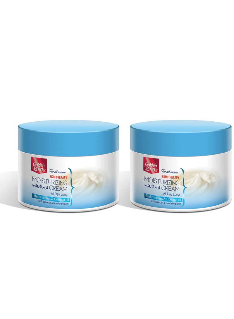 Golden Pearl Skin Therapy Moisturizing Cream All Day Long Multivitamins & Coconut oil Soft Smooth & Nourished Skin 200ml Pack of 2