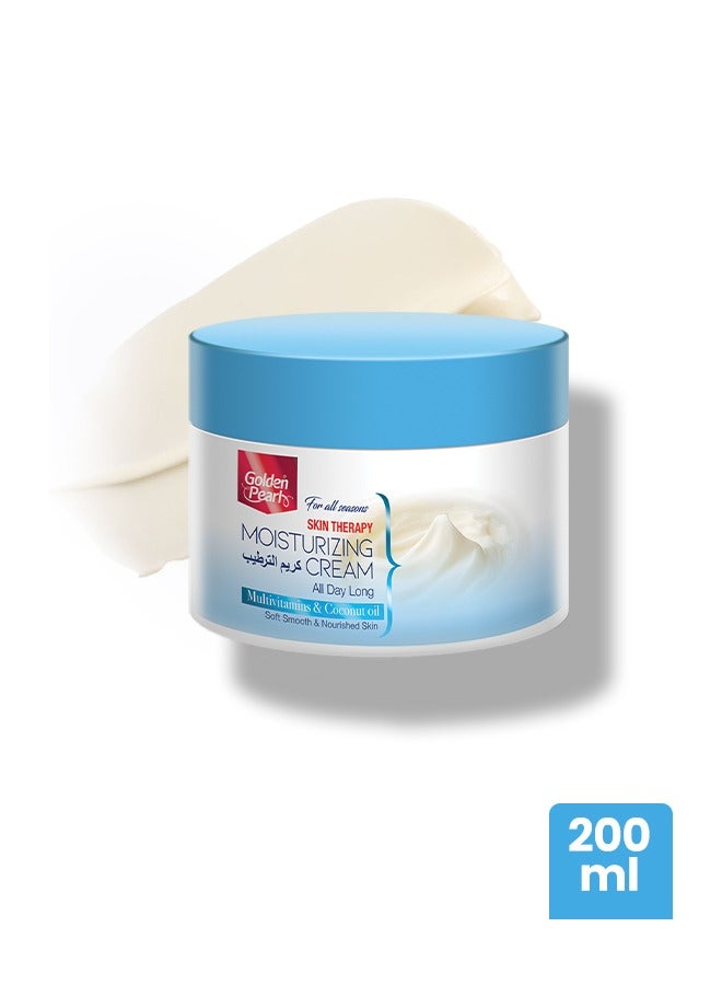 Golden Pearl Skin Therapy Moisturizing Cream All Day Long Multivitamins & Coconut oil Soft Smooth & Nourished Skin 200ml Pack of 2