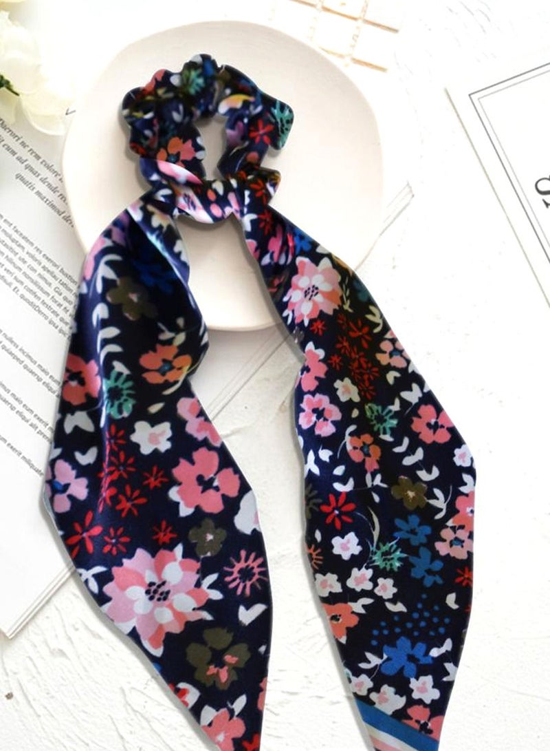 Alissa 1-Pcs Ribbon Bow Scrunchies Hair Scarf - Image 4