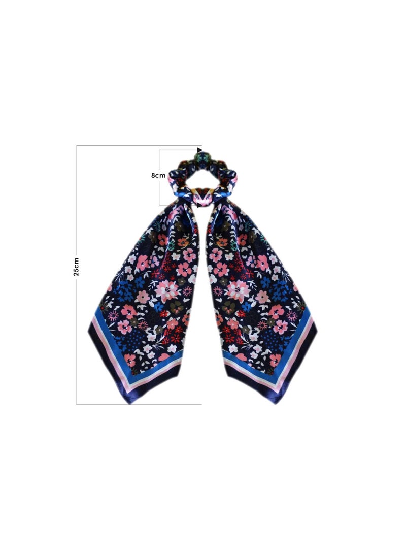 Alissa 1-Pcs Ribbon Bow Scrunchies Hair Scarf - Image 2