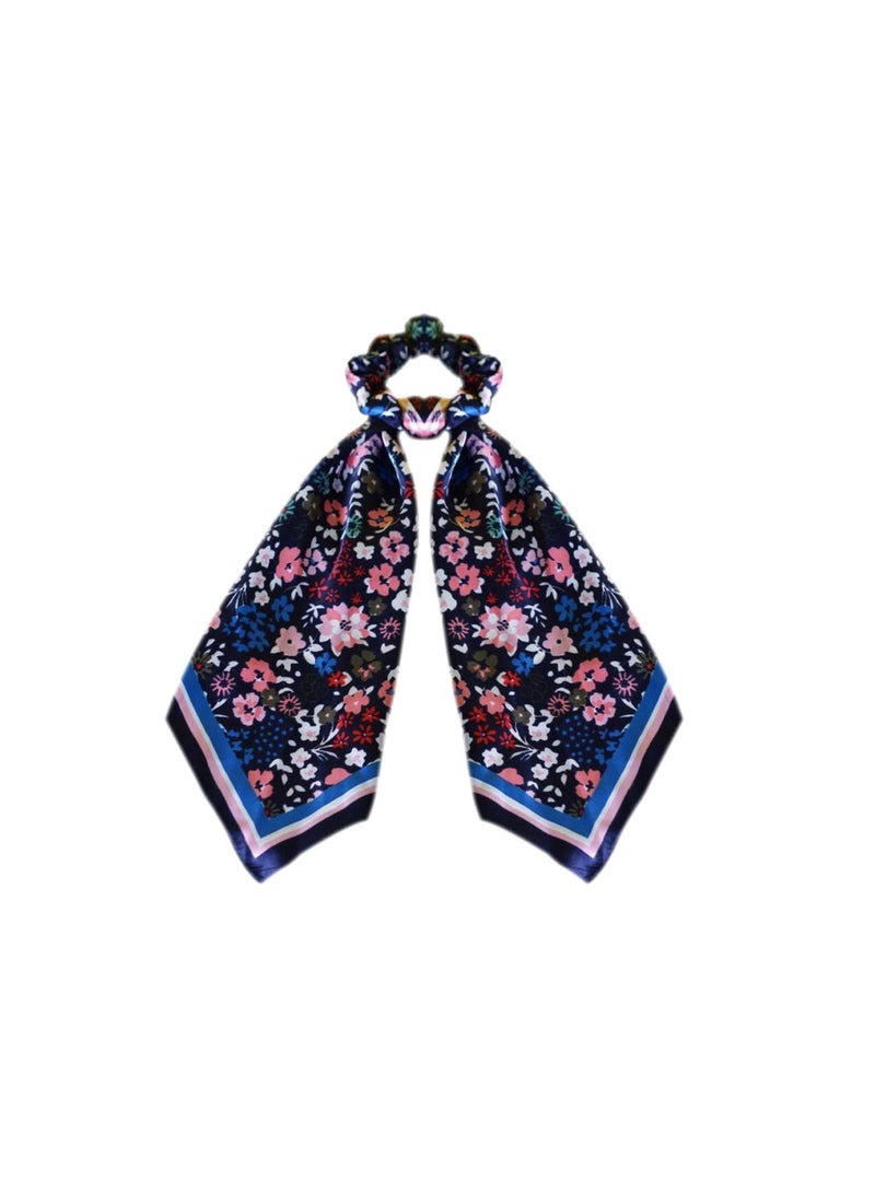 Alissa 1-Pcs Ribbon Bow Scrunchies Hair Scarf - Image 1