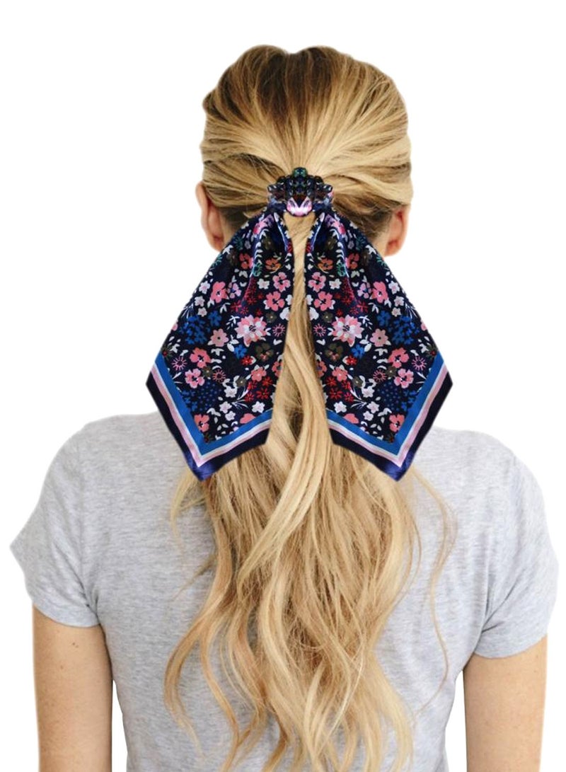Alissa 1-Pcs Ribbon Bow Scrunchies Hair Scarf - Image 3